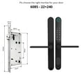 thumbnail image 2 of Double-Side Weatherproof Outdoor Keyless Smart Mortise Lock Bluetooth Digital Keypad Aluminum Fingerprint Door Lock With ,Easy to Use, 2 of 6