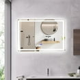 thumbnail image 4 of CHLOE Lighting LUMINOSITY Back Lit Rectangular TouchScreen LED Mirror 3 Color Temperatures 3000K-6000K 36" Wide, 4 of 17