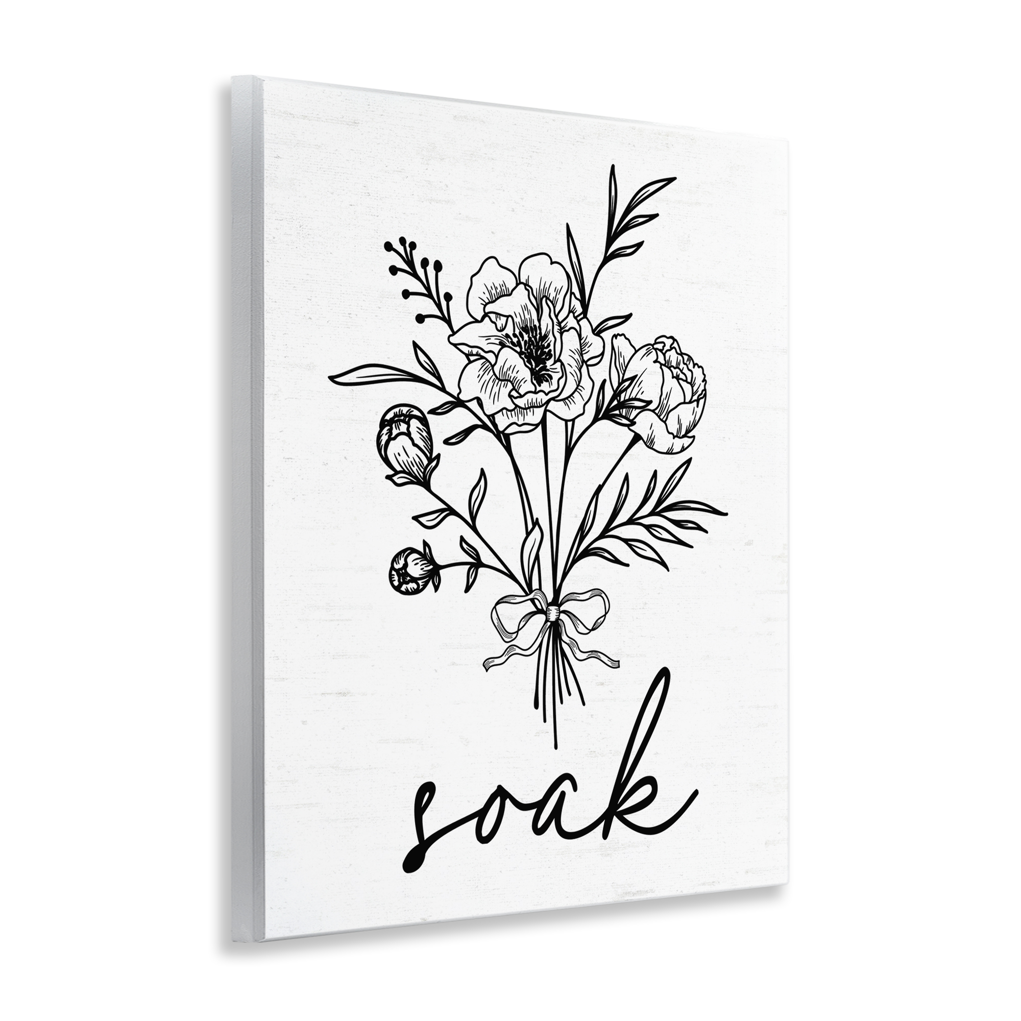Bathroom Herb Soak Wall Plaque Art, design by Lettered and Lined