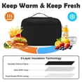 thumbnail image 3 of GYEUKHAM Kids Lunch box Insulated Soft Bag Mini Cooler Back to School Thermal Meal Tote Kit for Girls,Boys,Black, 3 of 8