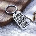 thumbnail image 6 of Stainless Steel Inspirational Keychain “Never Forget How Much I Love You” | Motivational Letter Keychain from Mom or Dad | Gift for Son Daughter Keepsake, 6 of 6