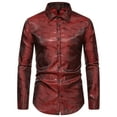 thumbnail image 5 of INSPIRE CHIC Shiny Satin Shirts for Men's Button Down Wedding Party Luxury Printed Shirt, 5 of 5