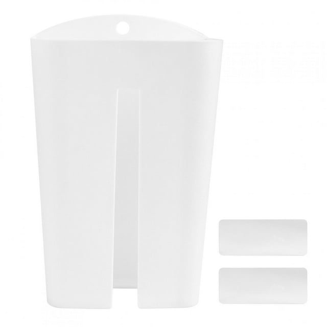 Bolsa de basura montada en la pared, soporte de almacenamiento, dispensador de pañuelos, contenedor, organizador, decoración de cocina (blanco) NikouMX Muebles