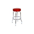 thumbnail image 1 of Richardson Seating 30 inch Backless Swivel Bar Stool with Chrome Frame and Wine Seat, 1 of 3