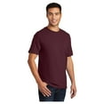 thumbnail image 4 of Port & Company Men's Essential Cotton T-Shirt with Pocket Athletic Maroon 2X-Large, 4 of 6