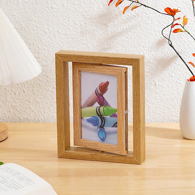 doble cuadro foto brun clair 17x121 cm doble múltiple flexible 2 fotos moderne mural ou table famille enfant mariage cadeau, decoración maison et