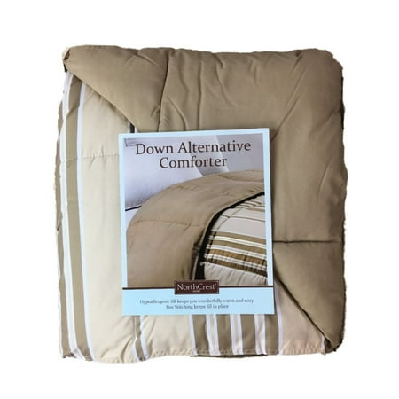Northcrest Twin Bed Down Alternative Comforter Reversible Tan