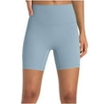 thumbnail image 1 of KIHOUT Women's High Waist Workout Shorts Butt Lifting Tummy Control Ruched Booty Running Yoga Shorts, 1 of 1