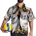 thumbnail image 4 of Tmall Men's Short Sleeve Hawaiian Print Button Down Beach Shirt, 4 of 6