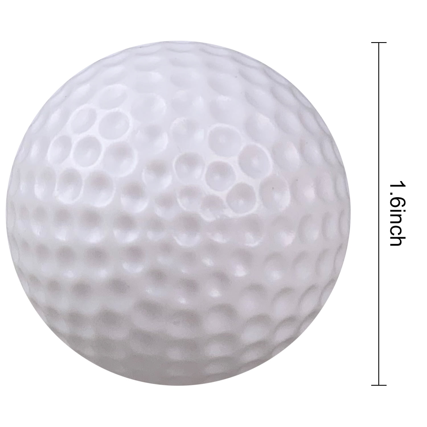 Plastic Golf Balls Practice, 100 Pack Hollow Plastic Golf Balls Indoor Outdoor Training, Golf Party Decorations