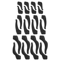 Uxcell Glasses Ear Grips Anti Slip Eyeglass Ear Hooks Eyeglass Slip Preventer Black 3 Size 12 Pair