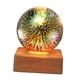 thumbnail image 1 of Lámpara de mesa con luz nocturna de cristal 3D LED, regalo de Navidad para niños, 90 mm estrellado, 1 of 9