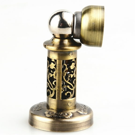 Windproof Zinc Alloy Magnetic Door Stopper Mechanical Self Locking 84MM High