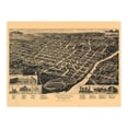 thumbnail image 6 of 1887 Macon Georgia Map - Vintage Macon GA Wall Art Poster - Old Macon Georgia Map - Bird's Eye View of Macon Bibb County GA Showing Index to Points of Interest, 6 of 8