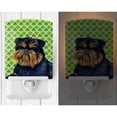 thumbnail image 2 of Caroline's Treasures LH9208CNL Brussels Griffon St. Patrick's Day Shamrock Portrait Ceramic Night Light, 6x4x3",, 2 of 2