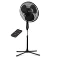 thumbnail image 1 of NEXAIR Ventilador de pie con pedestal oscilante de 16 pulgadas, ventilador silencioso para quirófano con control remoto, 3 velocidades, temporizador de apagado automático, negro, 1 of 5