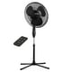 thumbnail image 1 of NEXAIR Ventilador de pie con pedestal oscilante de 16 pulgadas, ventilador silencioso para quirófano con control remoto, 3 velocidades, temporizador de apagado automático, negro, 1 of 5