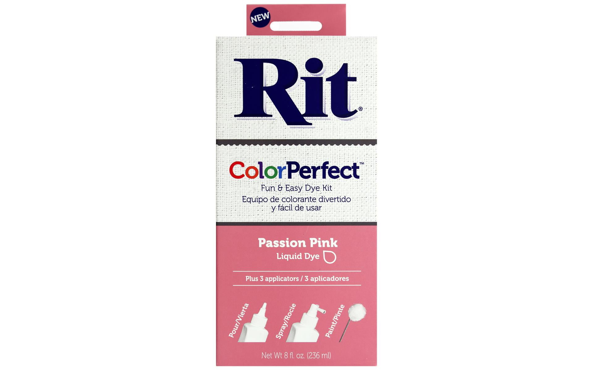 85737 RIT DYE KIT COLOR PERFECT 8OZ PASSION PINK