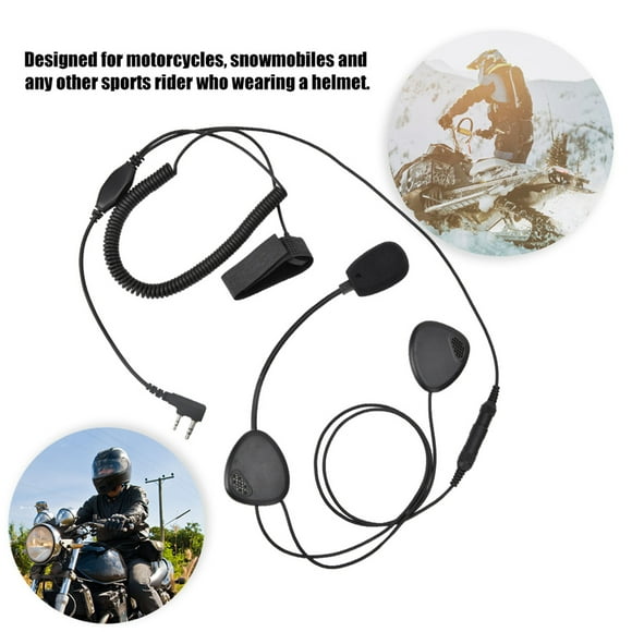 Motorcycle Headset, Clear Sound Cantilever Microphone Helmet Mic Headset Waterproof for Snowmobile