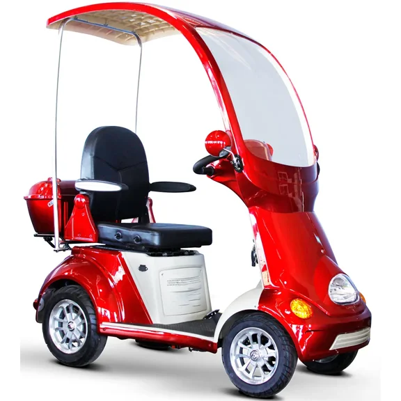 MobilityScooTrike.com Unisex Adults Electric Scooter, 22.5 in x 17.5 in x 23 in Red