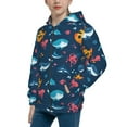 thumbnail image 2 of Kdxio Ocean Floor Animals Pattern Kids Boys Girls Zip Up Hoodie 3D Printed Hooded Sweatshirt Hoody Coat with Pocket 7-12 Y-Small, 2 of 6
