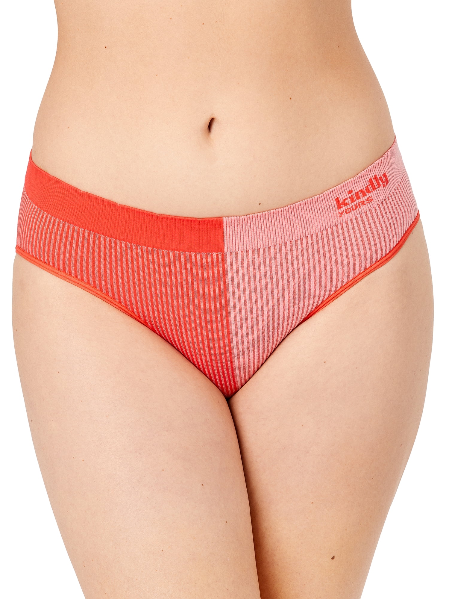 Kindly Yours Women's Seamless Bikini Underwear, 3-Pack, Sizes XS-XXXL
