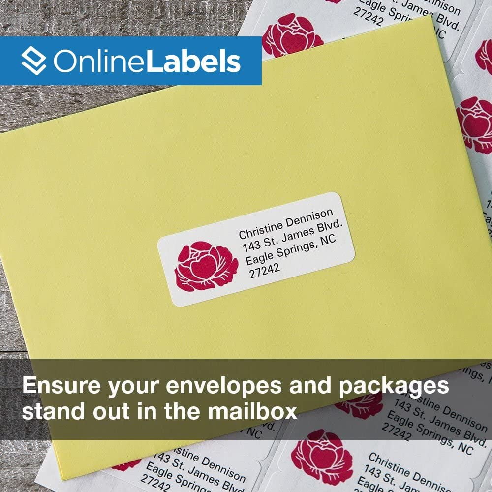 2.625 x 1 Waterproof Vinyl Address Labels (Laser Printers Only) - Pack of 3,000 Labels, 100 Sheet Pack - Online Labels