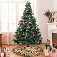 thumbnail image 7 of Sikiie Animal Leopard 30-48 inches {designName} Print Christmas Tree Skirt Snowman Xmas Tree Skirt with Edge Christmas Decorations for Holiday Party-30", 7 of 7