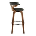 thumbnail image 5 of LumiSource Grey Gardenia 30" Fixed-Height Barstool - Set of 2, 5 of 6