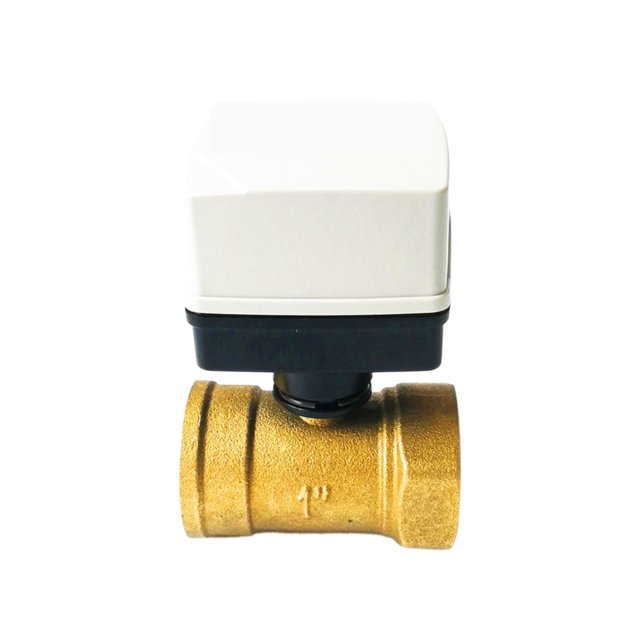 Valve d'Eau 1 Pouces Petite Compacte Électrique 3 Fils 2 Commandes Valve Motorisée Utilisée pour Système de Chauffage Solaire, Longue Durée