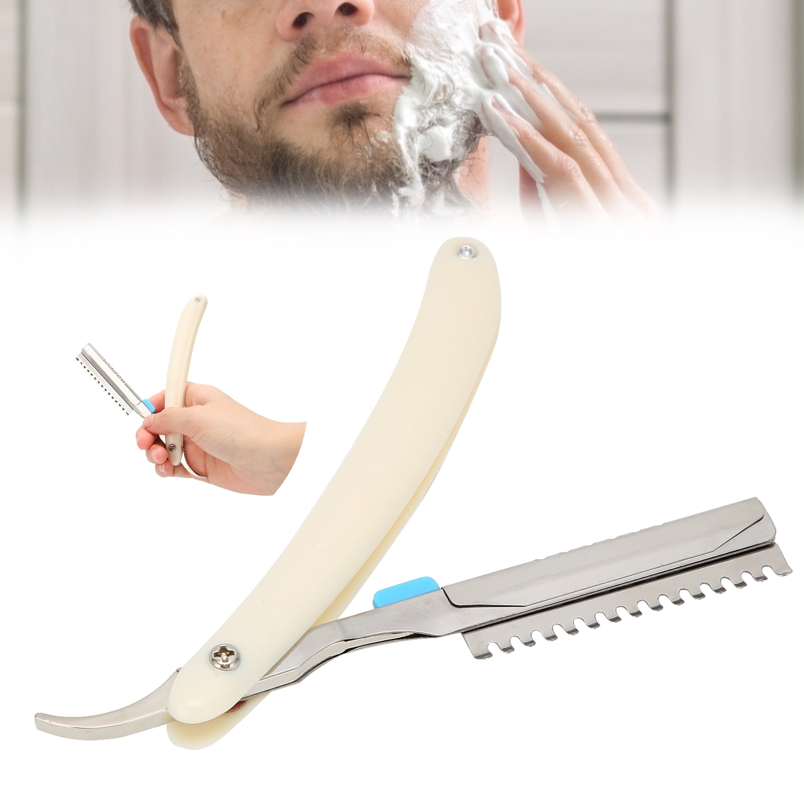 Henmomu Folding Shaving Blade Holder,Manual Shaving Blade Holder