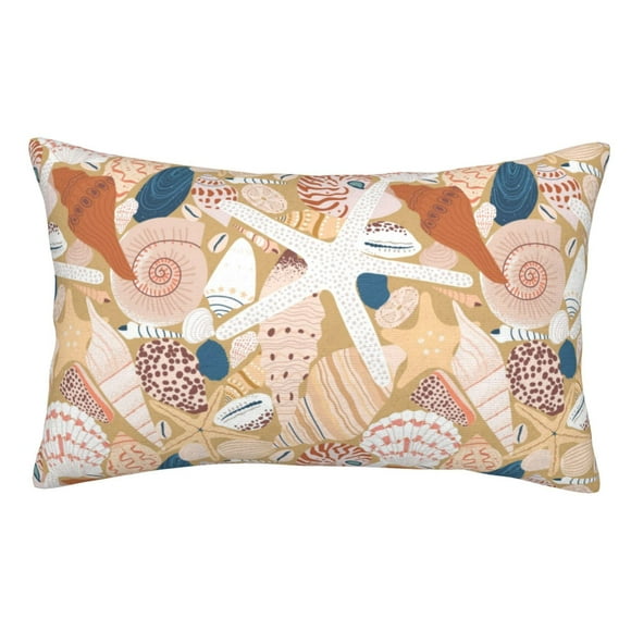 Easygdp Tropical Beach Sea Shell for Soft Pillow Case Pillow Protectors,Perfect for Sleeping (Pillow Core Not Included)-14"x20"