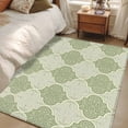 thumbnail image 4 of Sage Green Morocco Area Rugs 3'x5', Washable Small Throw Rugs for Living Room Bedroom, Vintage Abstract Geometric Pattern Indoor Outdoor Rug Non-Slip Low Pile Carpet Runner Reversible Floor Mats, 4 of 8