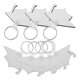 thumbnail image 1 of 8Pcs Graduation Cap Keychain with Heat Transfer for Special Keepsake Use, 1 of 5