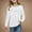 White, variant on Teen T Shirts for Girls Blue Long Sleeve Shirt Girls Crew Neck Shirt Basic Tees Fall Tops Girls 13-14 Years Clothes