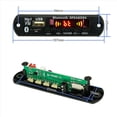 thumbnail image 2 of 10X MóDulo USB MP3 Bluetooth 12V MP3 WMA Placa Decodificadora MóDulo de Audio FM AUX USB TF Radio para Altavoz de MúSica Remoto de Coche, 2 of 5