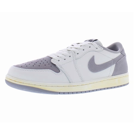 Men's Jordan 1 Retro Low OG Sail/Black-Atmosphere Grey (CZ0790 101) - 14