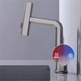 thumbnail image 1 of Pull Out Kitchen Faucet, Single Handle Lavatory Faucet Digital Display Bathroom Faucet 360 Rotation 5 Water  Modes Copper Pulling Lifting Faucet for Kitchen, Laundry, Bathroom, 1 of 8