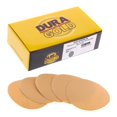 thumbnail image 1 of Discos de lijado Dura-Gold Premium de 2 pulgadas con gancho y bucle dorados, grano 400 (caja de 30), discos de papel de lija abrasivos de corte extra grueso de alto rendimiento, para lijadoras DA, tal, 1 of 1