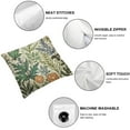 thumbnail image 6 of Shangniulu Sage Green Botanical Print Floral Pillow Covers Set of 2 Vintage Flower Pattern Cream Decorative Throw Pillowcases Outdoor Rustic Farmhouse Square Cushion Cases Decor, 6 of 7