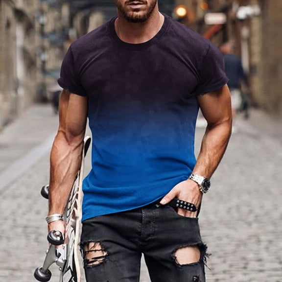 Herrnalise Gift For Men Men's Beer Festival T-shirt Non Positioning Printing Short Sleeve Round Neck Casual T-shirt Blouses under $10