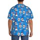 thumbnail image 3 of Balery Gnomes in USA Camisa Casual de Manga Corta con Botones para Hombre, Texturizada, Estilo Cubano, para Playa, Verano-Large, 3 of 5