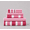 Pink, variant on 8 Pcs pink White Stripe Large Bath Towel Set Oversized Bath Sheet 2 Bathroom Towels,2 Hand Towels,4 Washcloths Soft Jumbo Towels Absorbent Shower Towel Quick Dry Beach Chair Spa Gym Hotel Towel Set