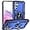 Purple, variant on Grade Drop Impact for Samsung Galaxy A54 5G Case 360 Metal Rotating Ring Kickstand Holder Heavy Duty Shockproof Case for Galaxy A54 5G Phone Case (Blue)