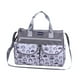 thumbnail image 2 of Bolsa de pañales para bebé, bolsa cambiadora portátil con bolsillos interiores con cremallera, gran capacidad Gris S, 2 of 9