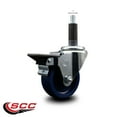 thumbnail image 2 of 3.5 Inch Solid Poly Swivel 1 Inch Expanding Stem Caster with Brake SCC, 2 of 2