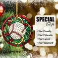 thumbnail image 6 of Baseball Ornaments Ceramic For Christmas, Stained Glass Ornaments Ceramic Christmas 2025, 6 of 7