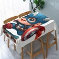 thumbnail image 2 of Captain America Themed Square Tablecloth 54 * 72 Inches Durable Stylish, 2 of 6