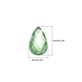 thumbnail image 2 of Uxcell 100Pcs Flat Back Acrylic Teardrop Gems 6x10mm Artificial Rhinestones Light Green, 2 of 4