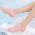 thumbnail image 4 of Xinwanna Moisturizing Socks Gel Aloe Foot Spa Socks with Vitamin E Reusable Exfoliating Anti Crack Socks for Dry Dead Skin Remover Foot Care (Blue,One Size), 4 of 13